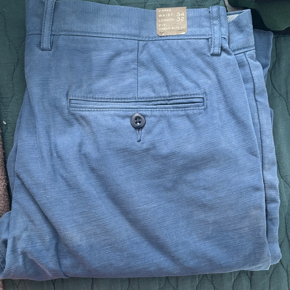 J. Crew Men's Blue Chinos
